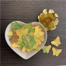 Load image into Gallery viewer, 150pcs(15g)Butterfly sequins 20mm butterfly shape beads handmade children's hair accessories DIY clothing accessories